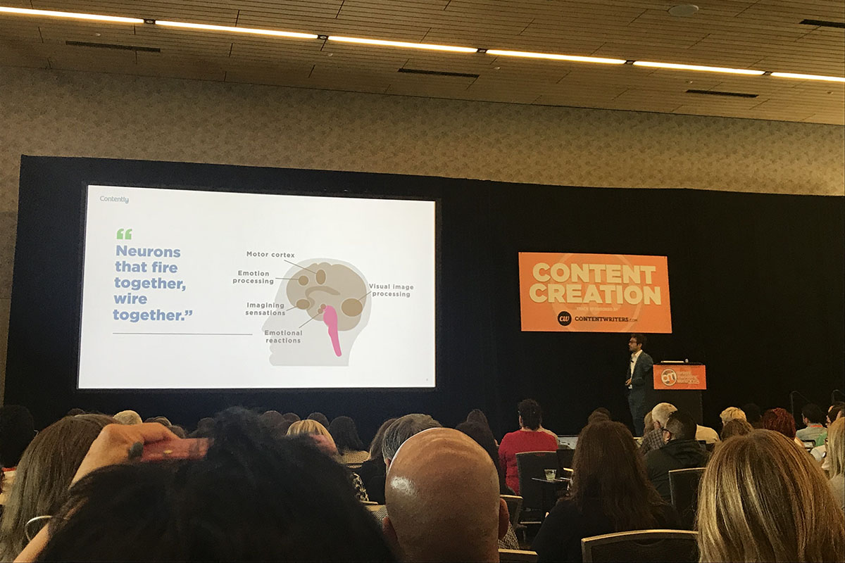 A content marketing world talk