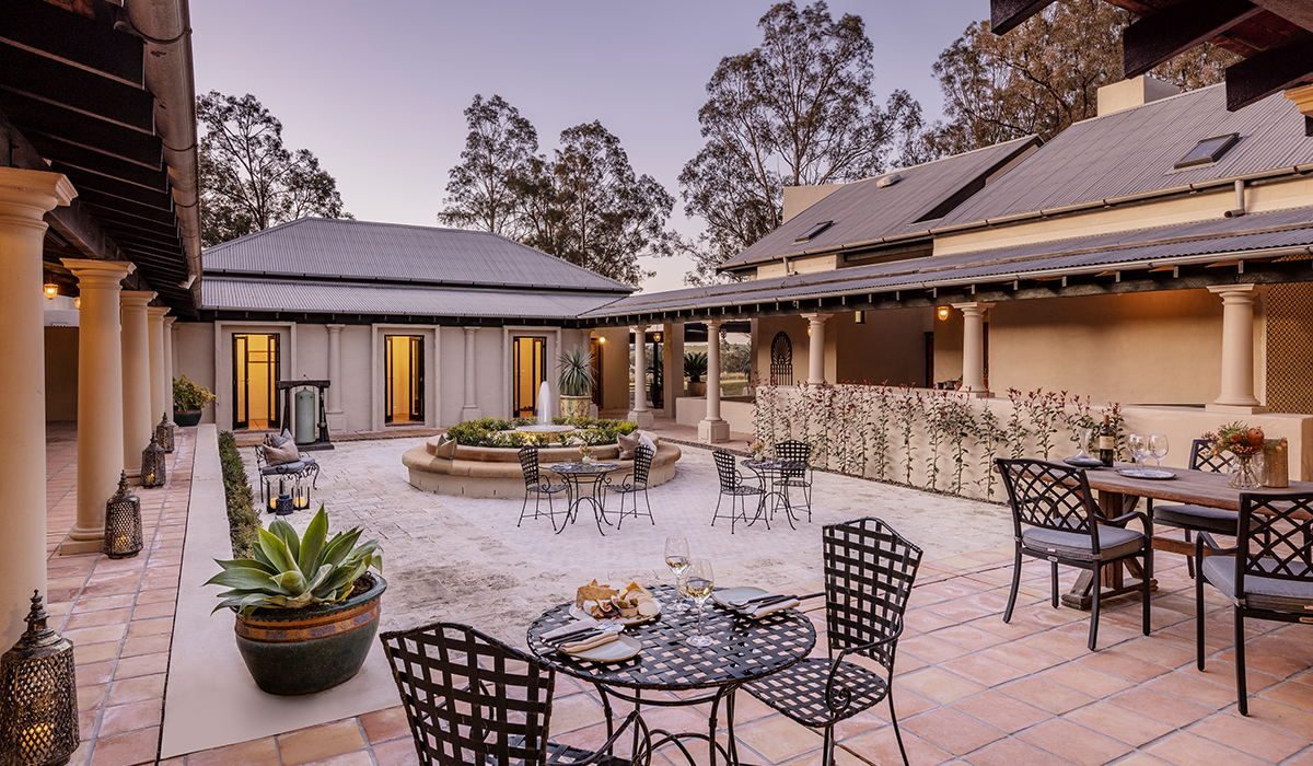 Tower Lodge courtyard