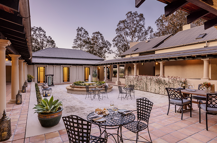 Tower Lodge courtyard