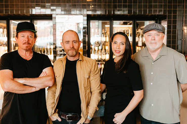Tasting Team members Mike Bennie, Campbell Mattinson, Shanteh Wale and Dave Brookes.