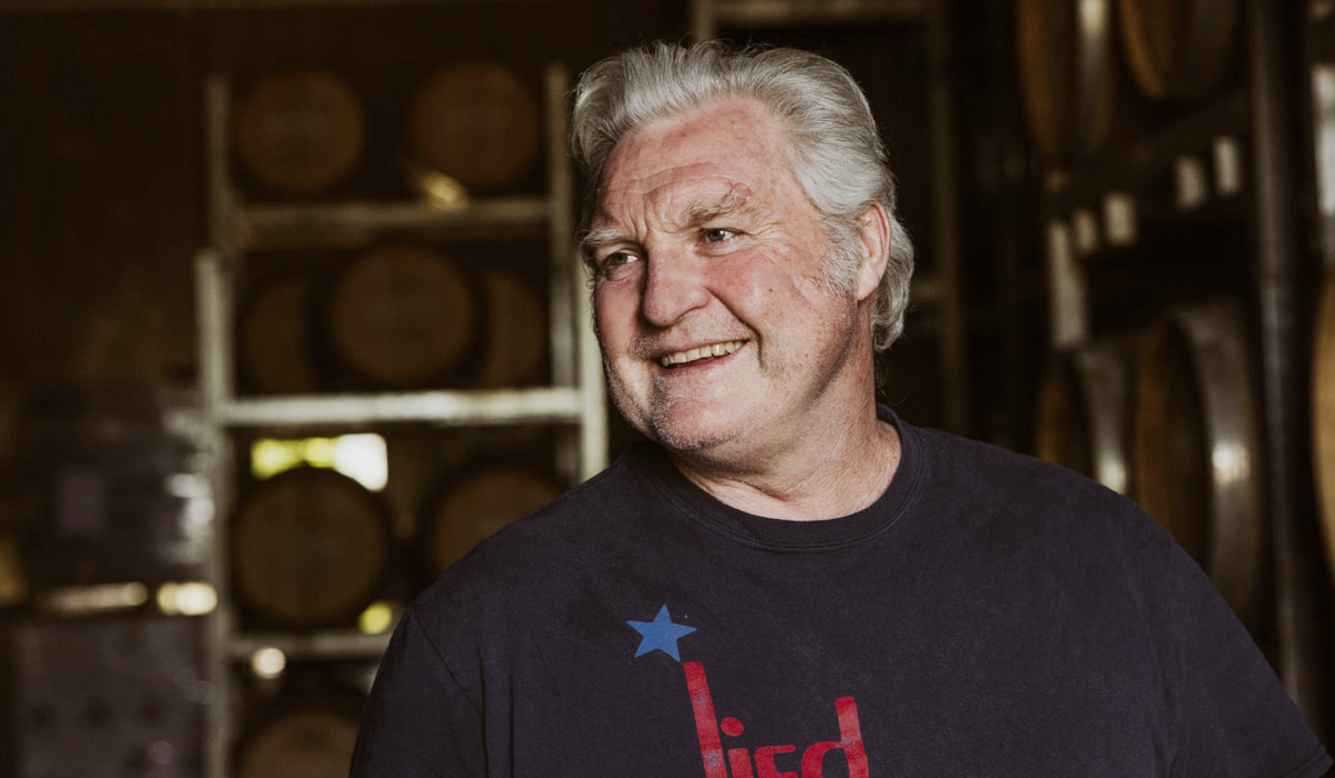 Close up of winemaker Dave Bicknell smiling