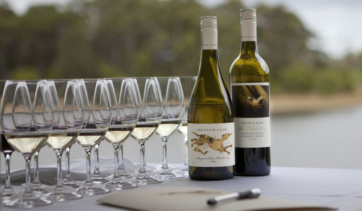 Devil's Lair chardonnay and cabernet wines