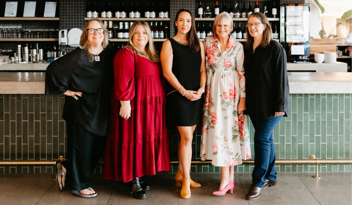 The female members of the Halliday tasting team