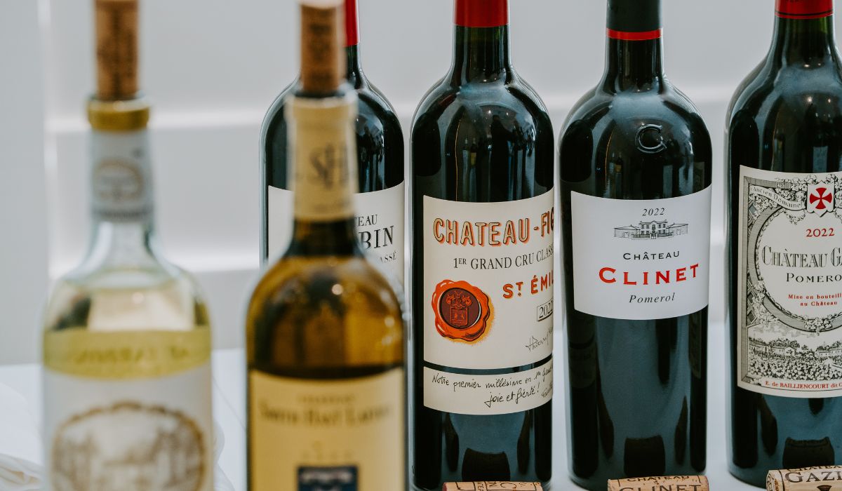Bottles of 2022 Bordeaux