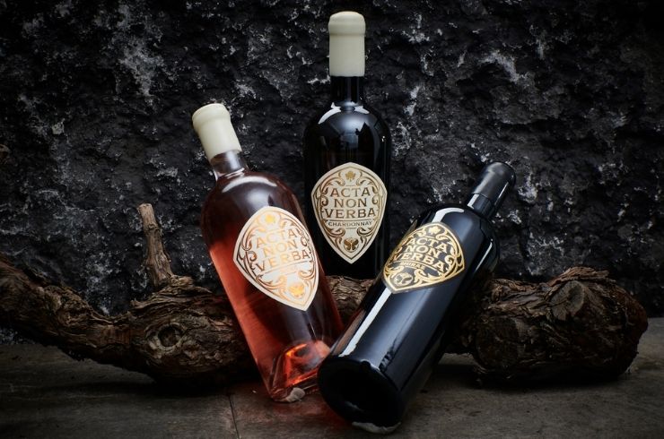 A few bottles of the Acta Non verba wine from Anvers and Tomorrowland.