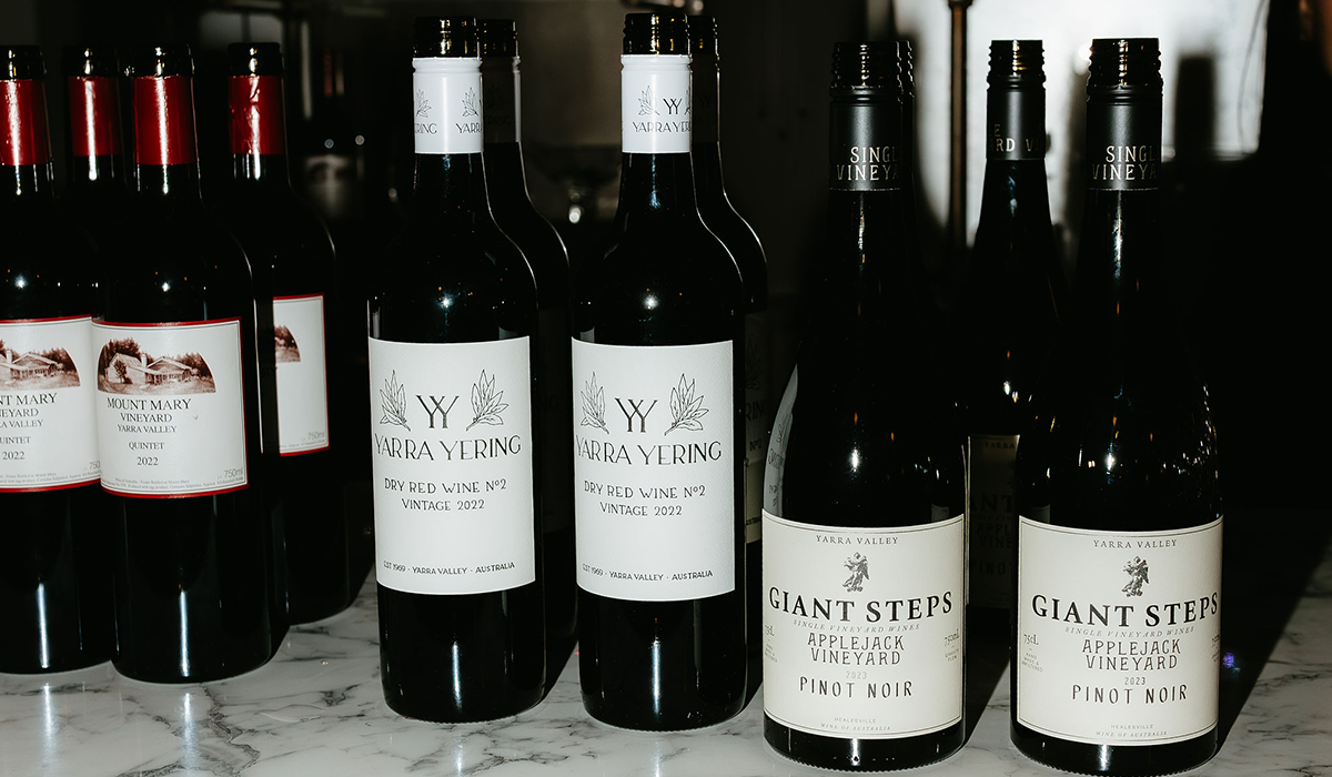 Mount Mary Quintet 2022, Yarra Valley; Yarra Yering Dry Red Wine No. 2 2022, Yarra Valley; Giant Steps Applejack Vineyard Pinot Noir 2023, Yarra Valley