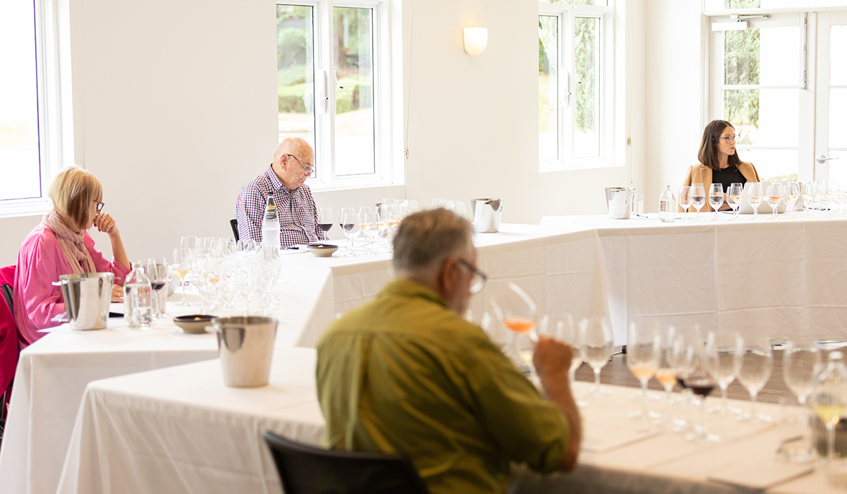 The tasting team judging the 2022 winning wines