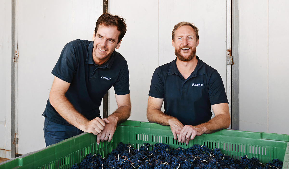 Juniper's CEO Tom Hill (Left) and Head Winemaker Andy Bretherton (Right)