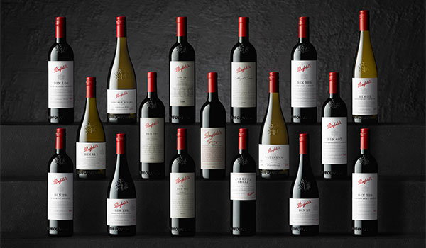 The full 2020 Penfolds Collection wines lined up