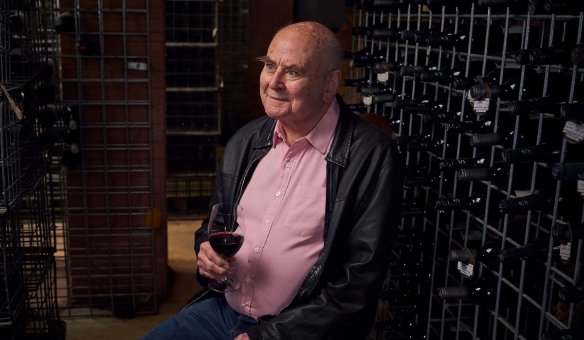James Halliday in his cellar