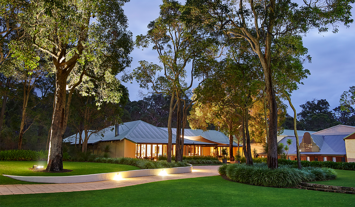 Clairault Streicker winery in the evening