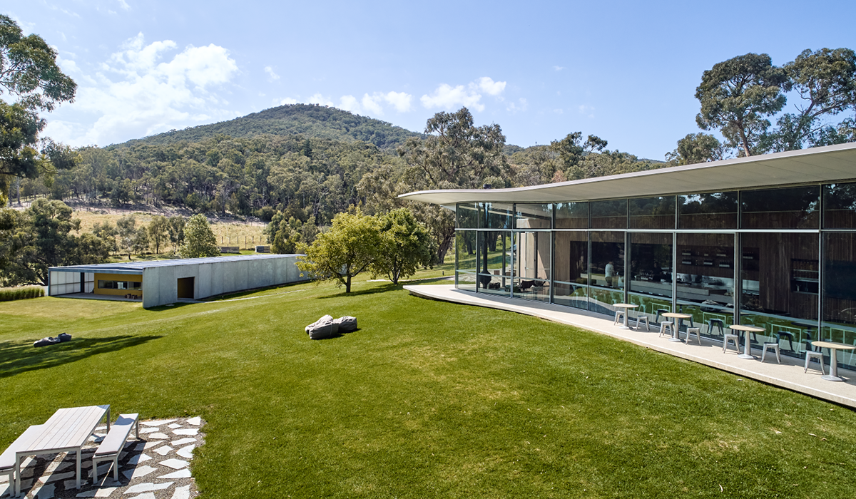 Lawn outside Medhurst cellar door