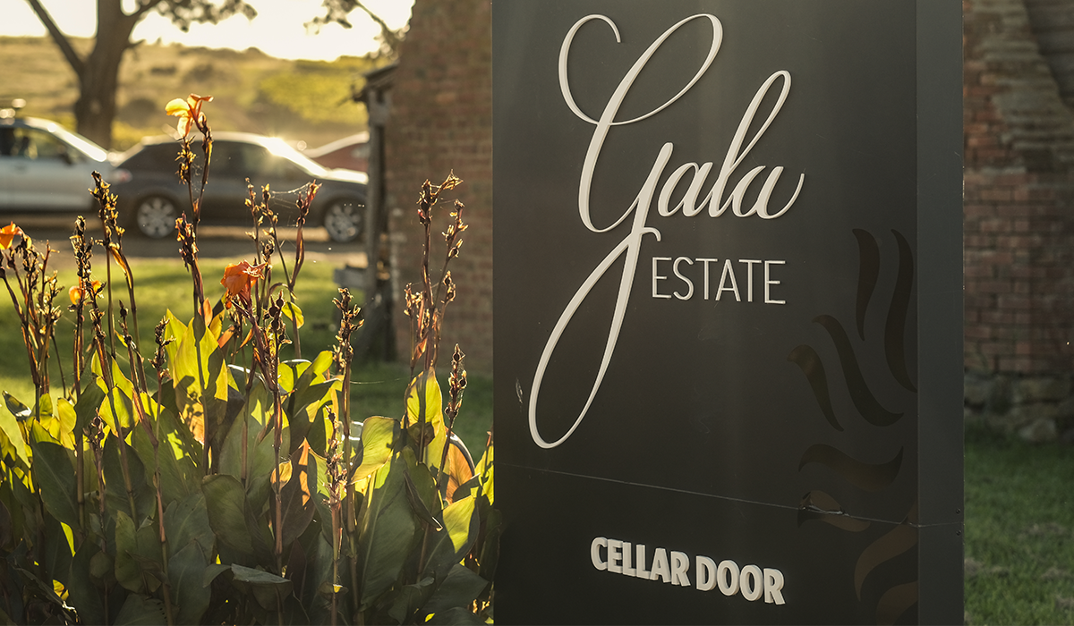 Gala Estate entrance sign