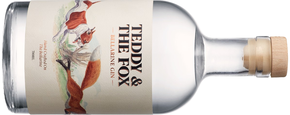 Bellarine Gin Teddy & The Fox bottle 