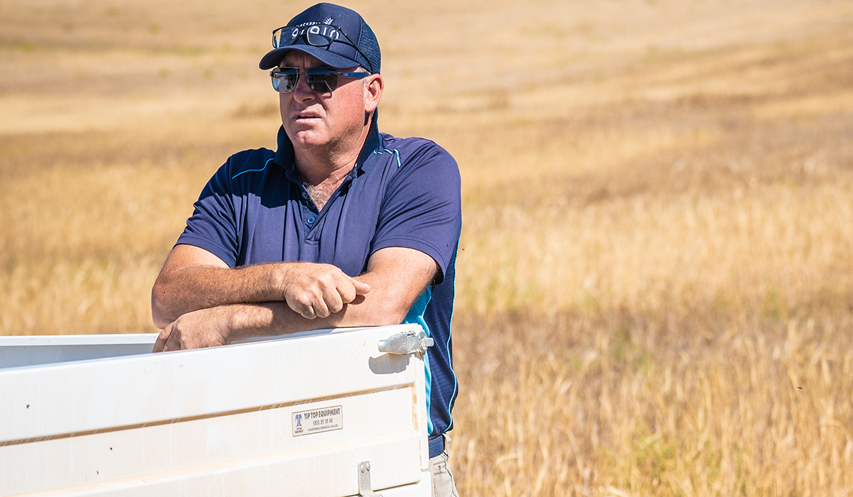 Mallee grain farmer Corey Blacksell.