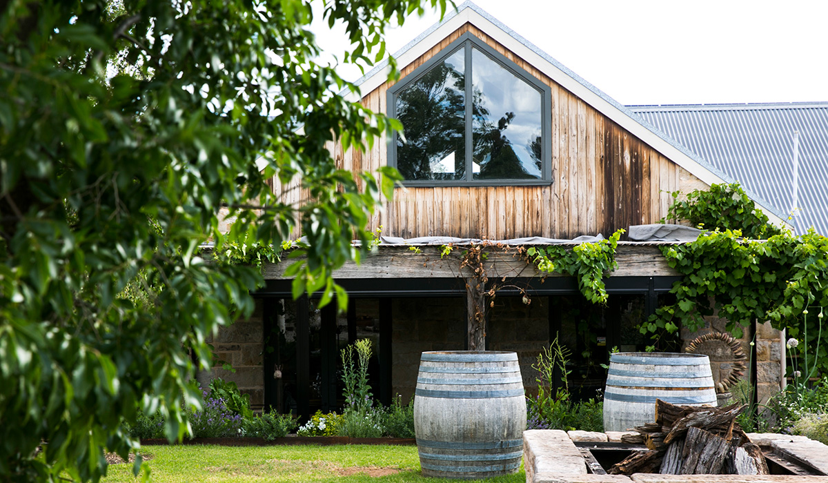 The outside of a cellar door in NSW