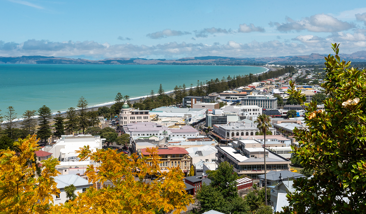 view of Napier and Hawke’s Bay