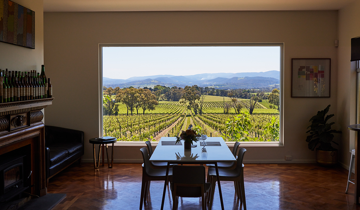 Inside the Yarra Yering wine room