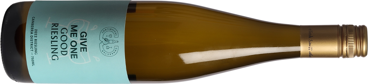 2022 Contentious Character Riesling – Give Me One Good Riesling