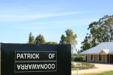 Patrick of Coonawarra cellar door with sign