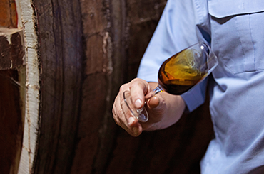 Glass of muscat from Morris Wines