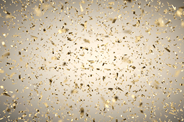 Gold confetti