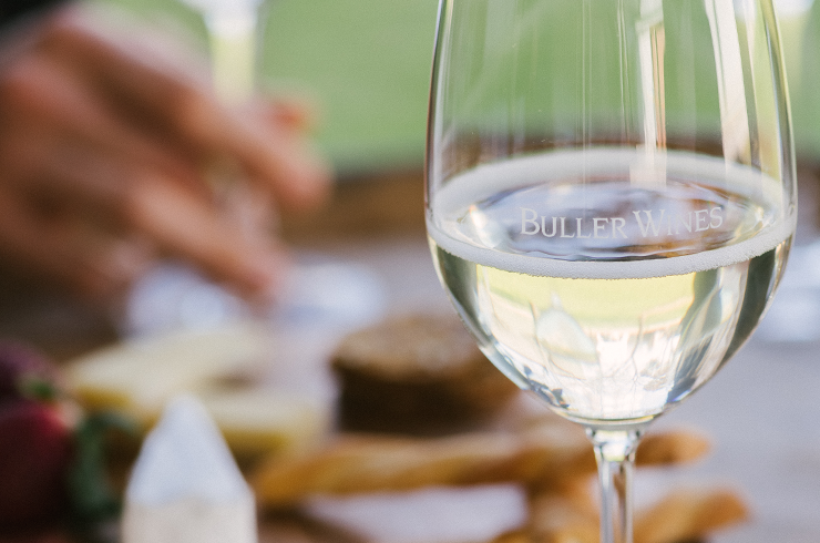 A glass of pinot grigio