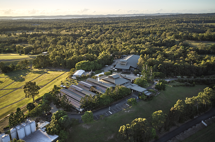 Sirromet winery drone view