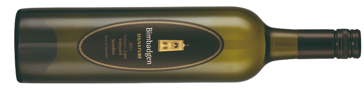 A bottle of semillon wine