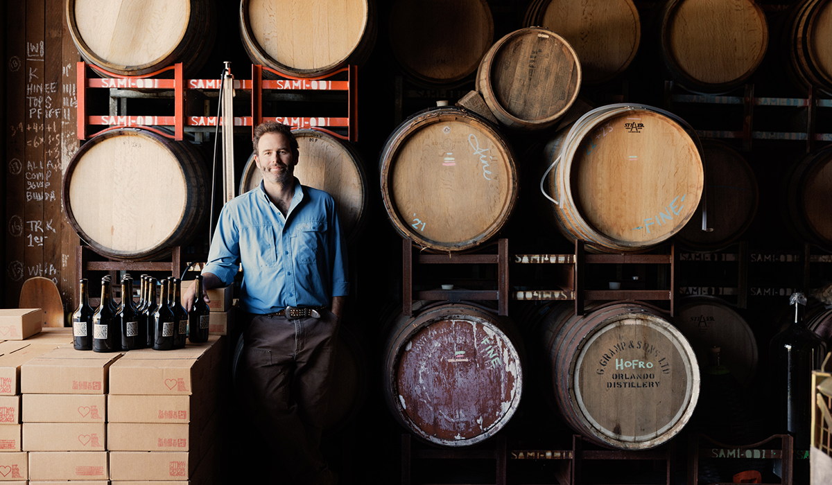 Fraser McKinley of Sami-Odi in the winery