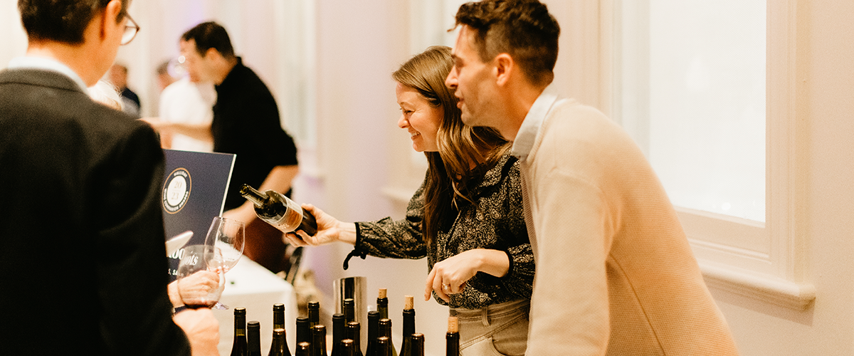 Attendees enjoying wine at the 2023 Taste the Awards event in Melbourne