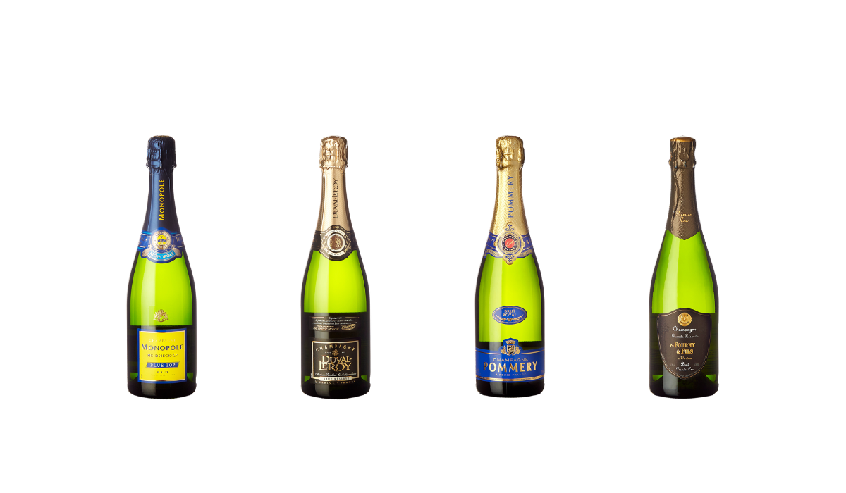 Champagne bottles