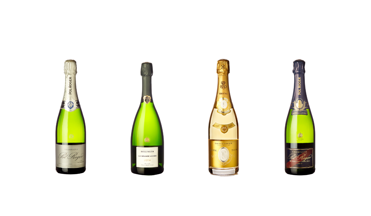 Champagne bottles