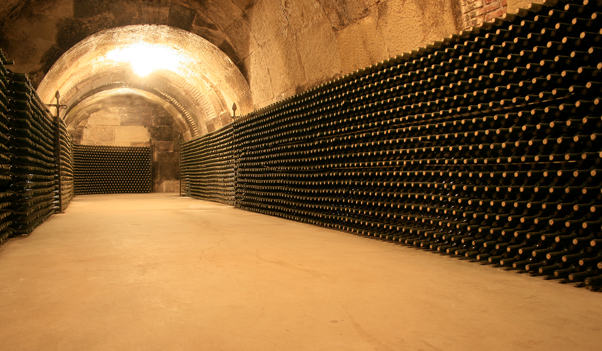 An underground cellar