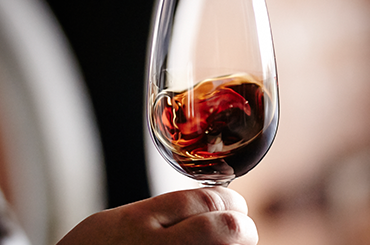 A glass of fortified