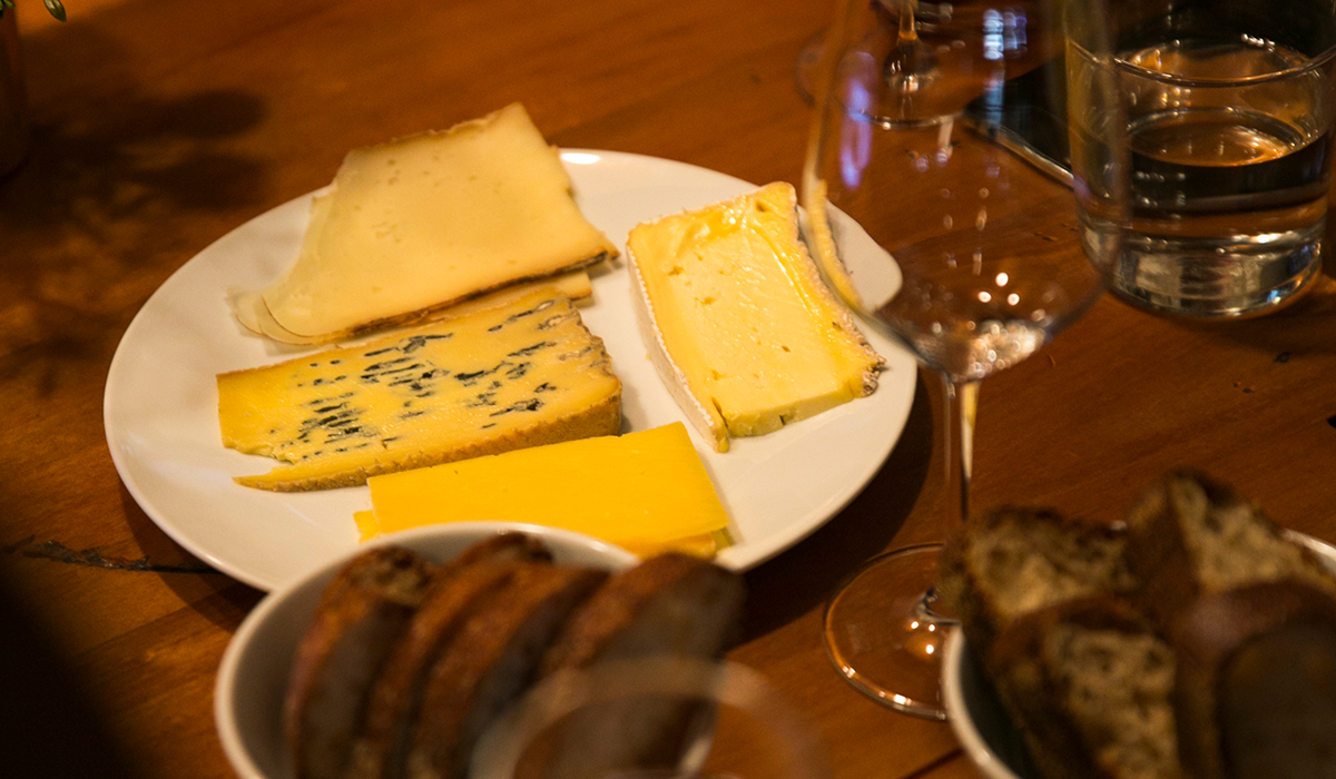 A selection of cheeses