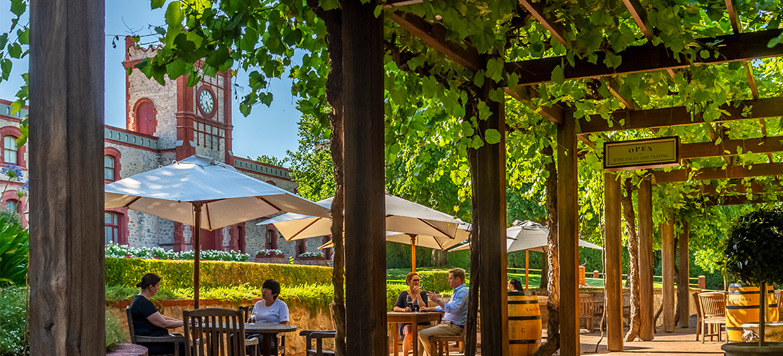 Yalumba outdoor cellar door seating