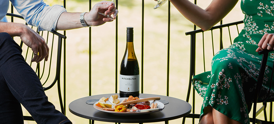 Mitchelton wines and platter