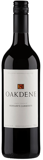 Oakdene Bernard's Single Vineyard Bellarine Peninsula Cabernets 2021 Geelong